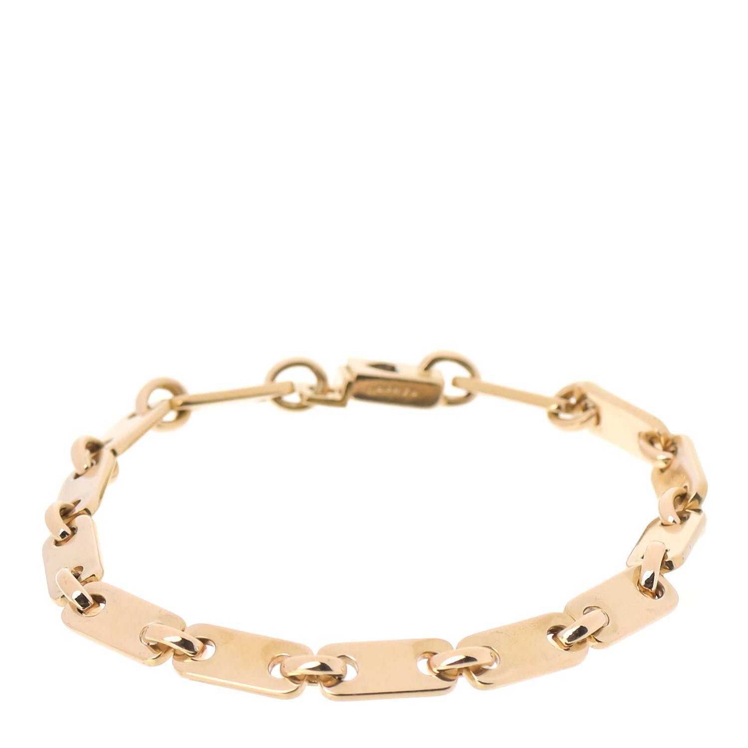 Cartier 18K Yellow Gold 5mm Fidelity Link Bracelet 1 of 5
