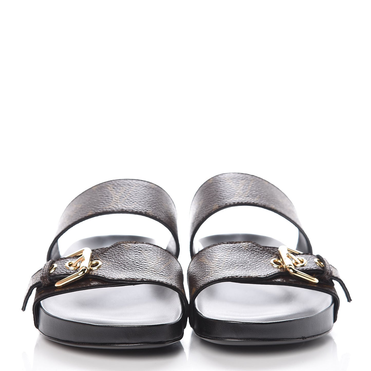 Monogram Bom Dia Mule Sandals 36 Black