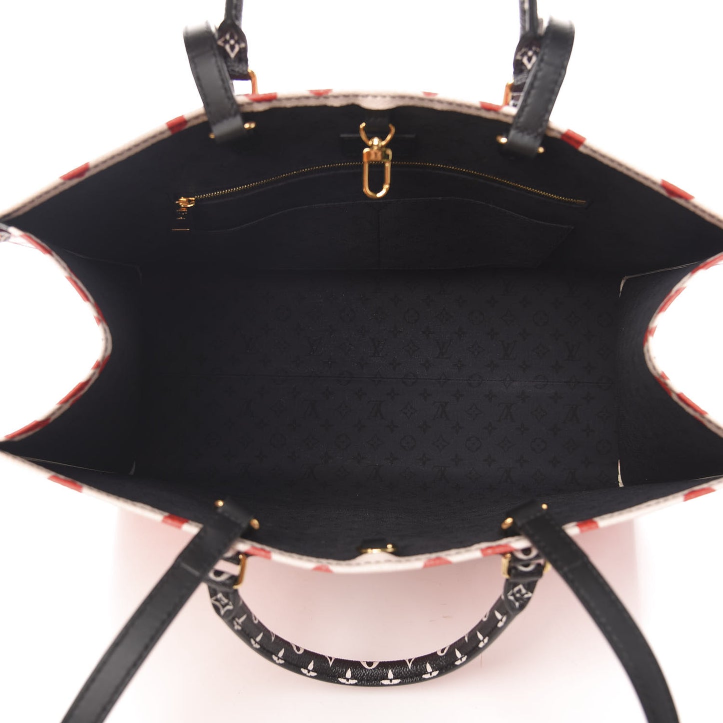 Monogram Giant Crafty Onthego GM Creme Rouge Black