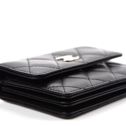 Chanel Lambskin Quilted My Chanel Lady Card Holder On Chain Black 6 of 13