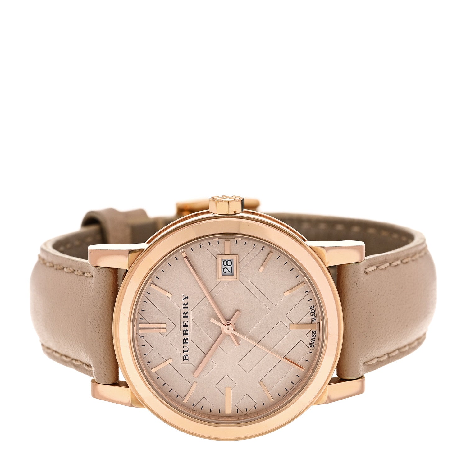 Burberry Stainless Steel Calfskin 33mm The City Quartz Watch Nude BU9109 2 of 6