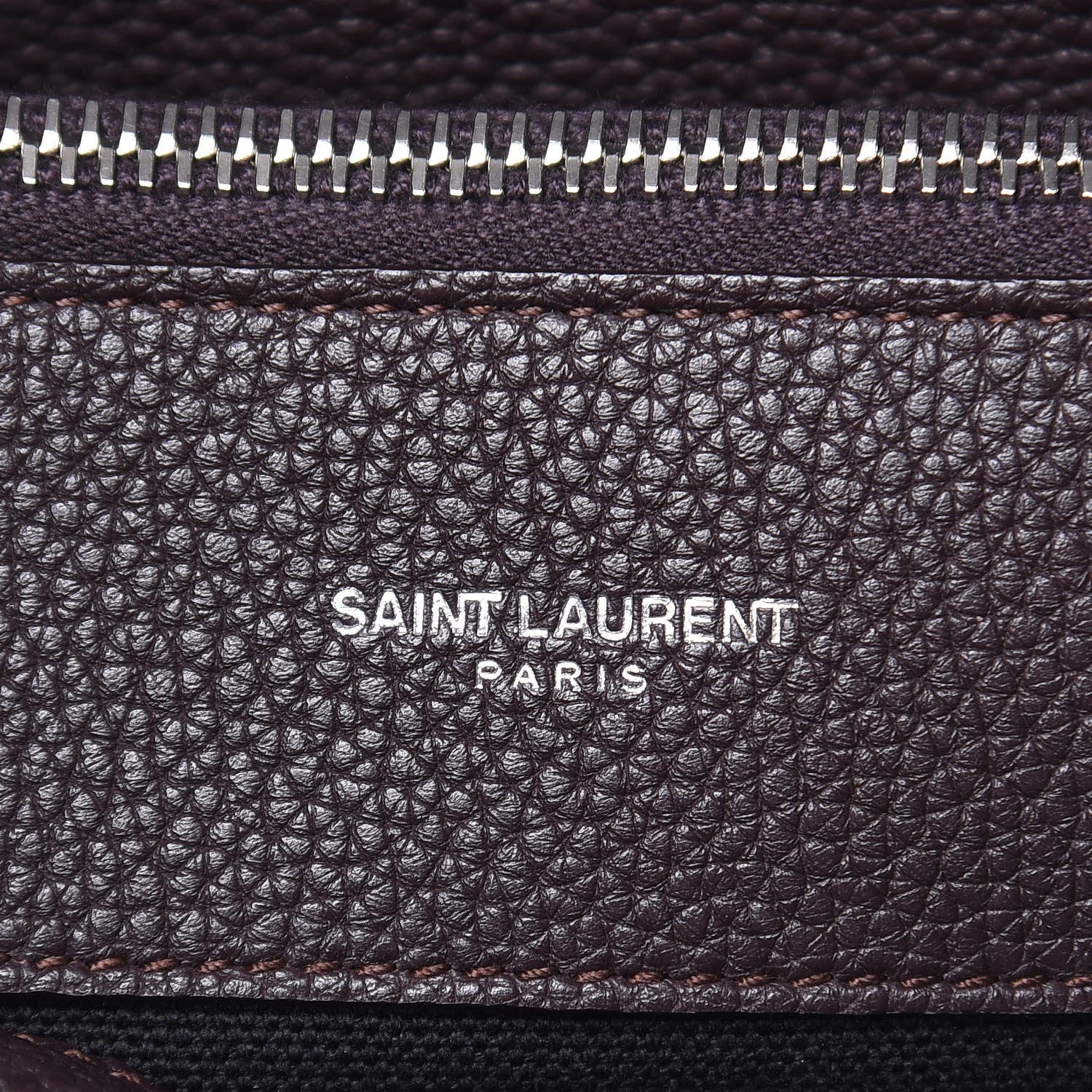 Saint Laurent Grained Calfskin Small Supple Sac De Jour Armaranto 6 of 14