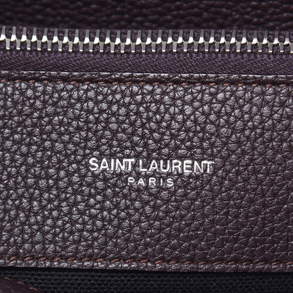 Saint Laurent Grained Calfskin Small Supple Sac De Jour Armaranto 6 of 14