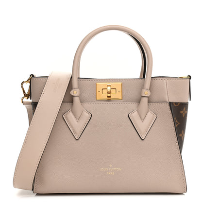Louis Vuitton Calfskin Monogram On My Side PM Greige 1 of 10
