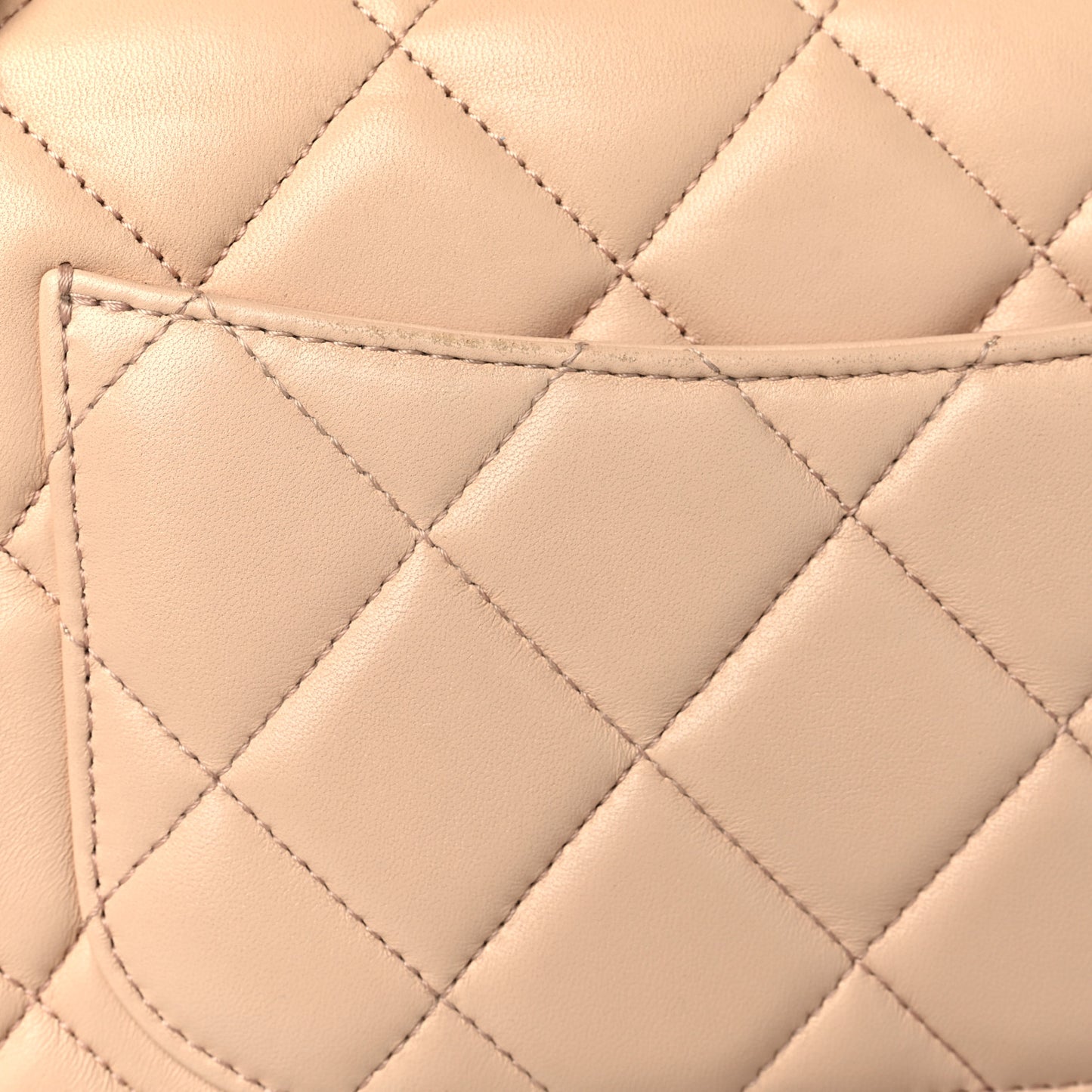 Lambskin Quilted Small Trendy CC Dual Handle Flap Bag Beige