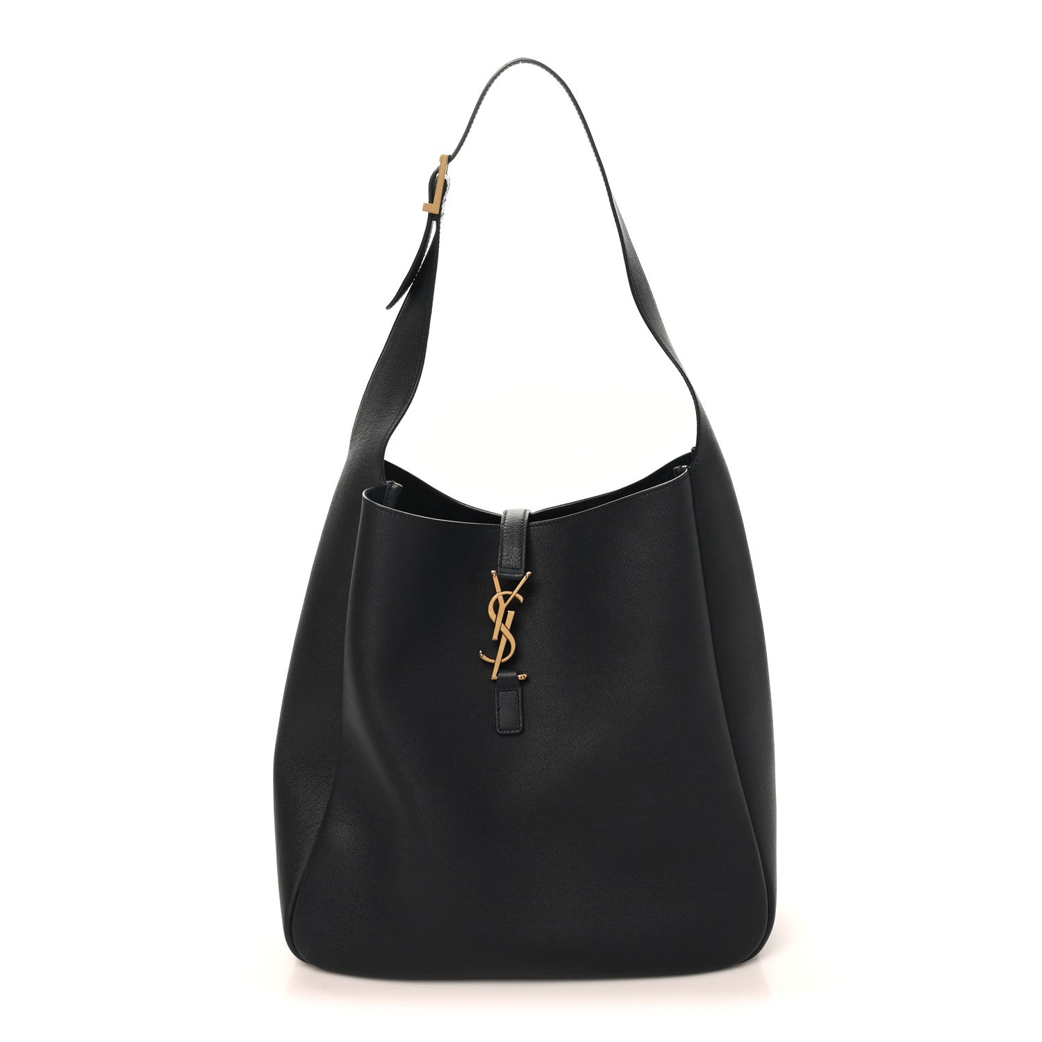 Saint Laurent Supple Calfskin Large Le 5 A 7 Soft Hobo Black Black 1 of 9