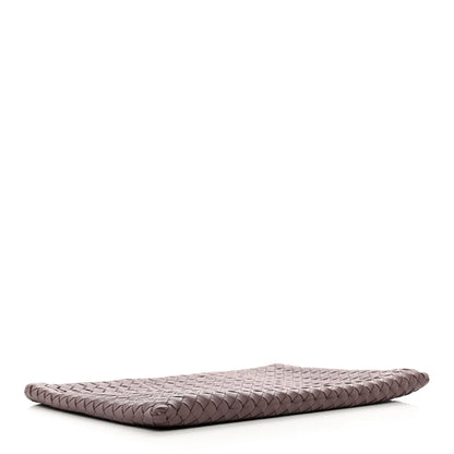 Bottega Veneta Nappa Intrecciato Large Flat Zip Billetto Pouch Brown 4 of 8