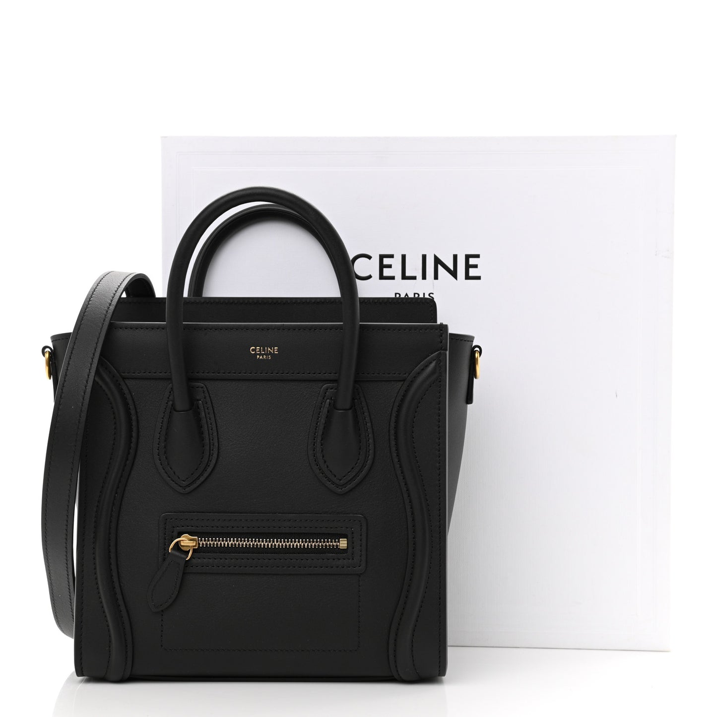 Smooth Calfskin Nano Luggage Black
