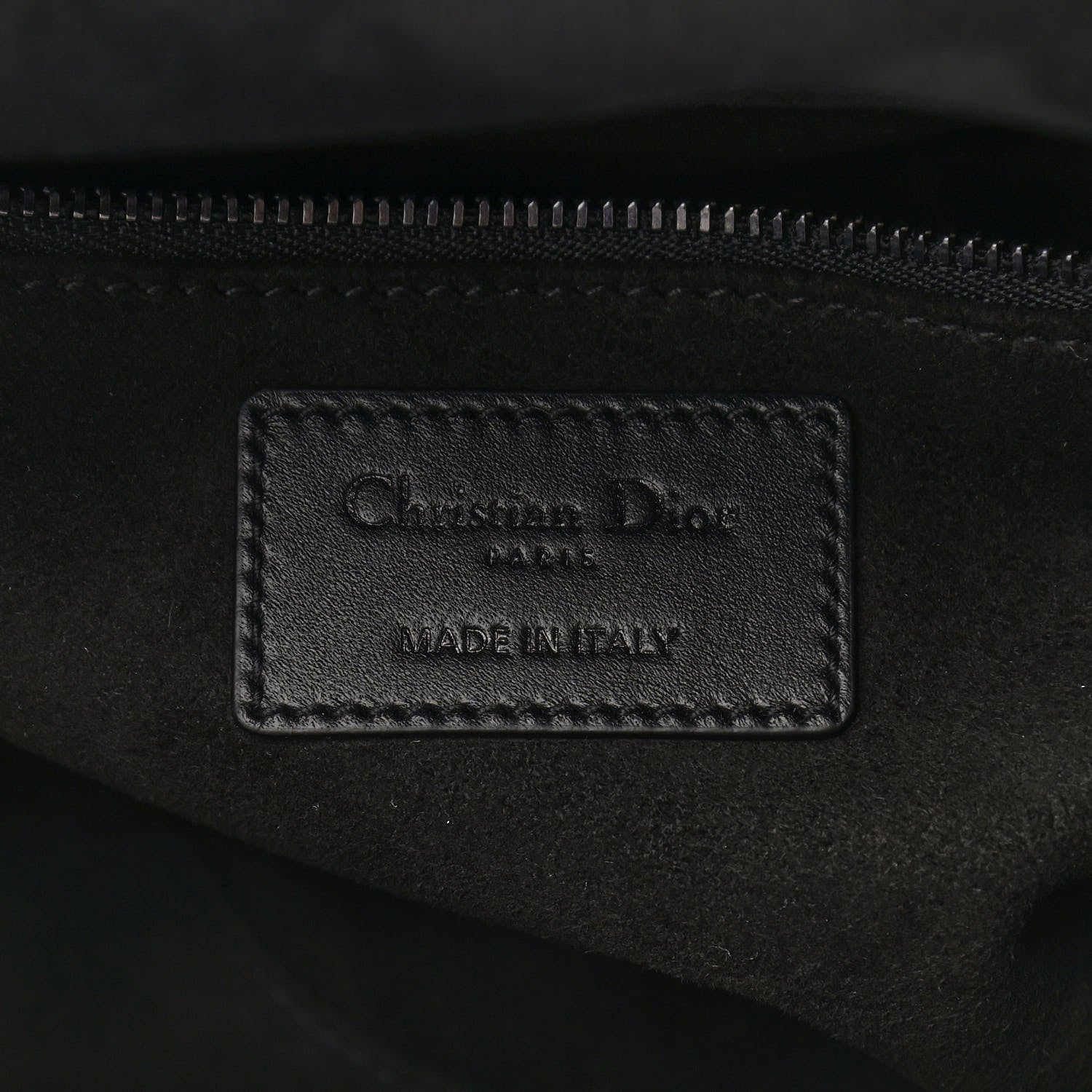 Christian Dior Lambskin Cannage Medium Lady Dior Black 6 of 13