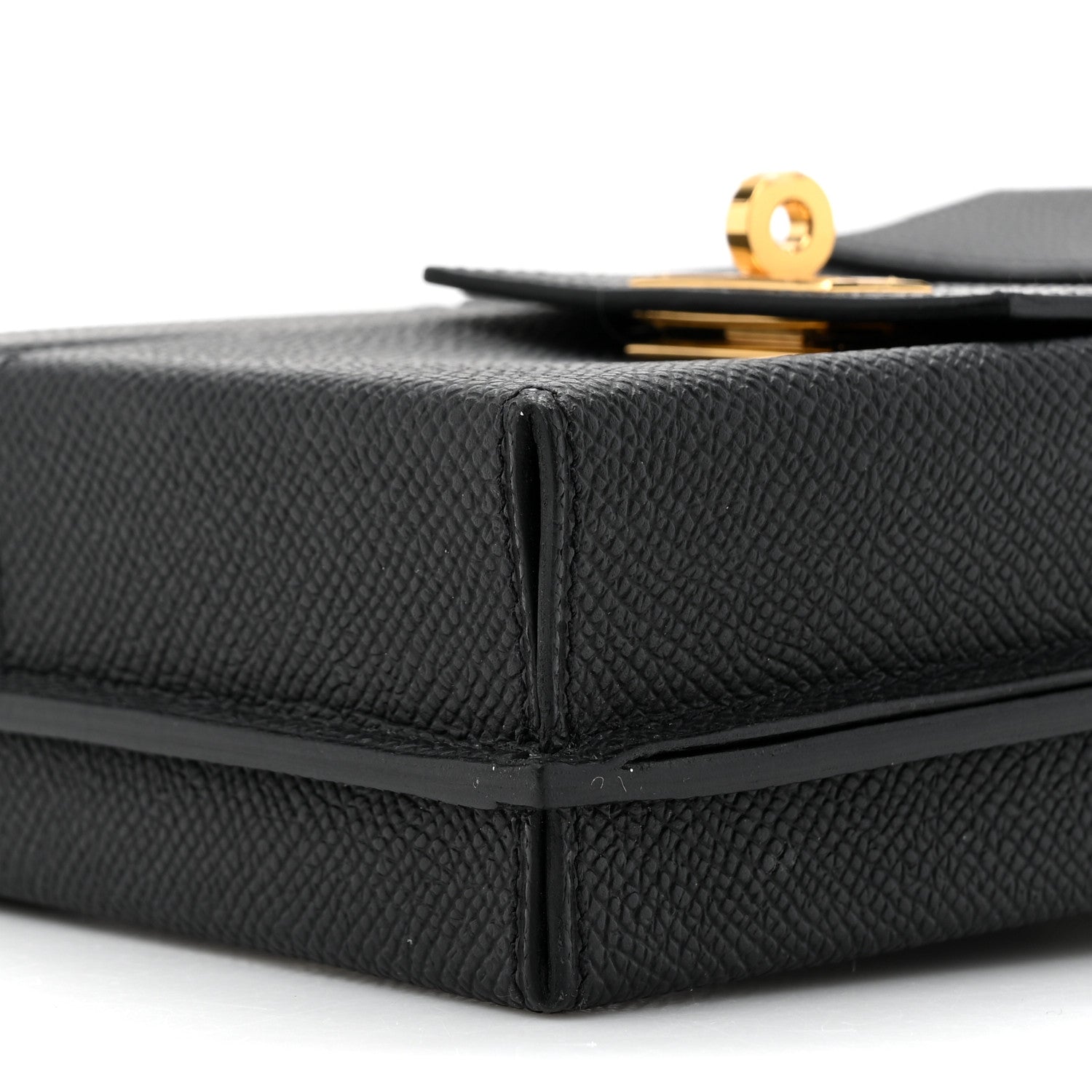 Hermes Epsom Kelly Multi Pocket Pochette To Go Black 10 of 12