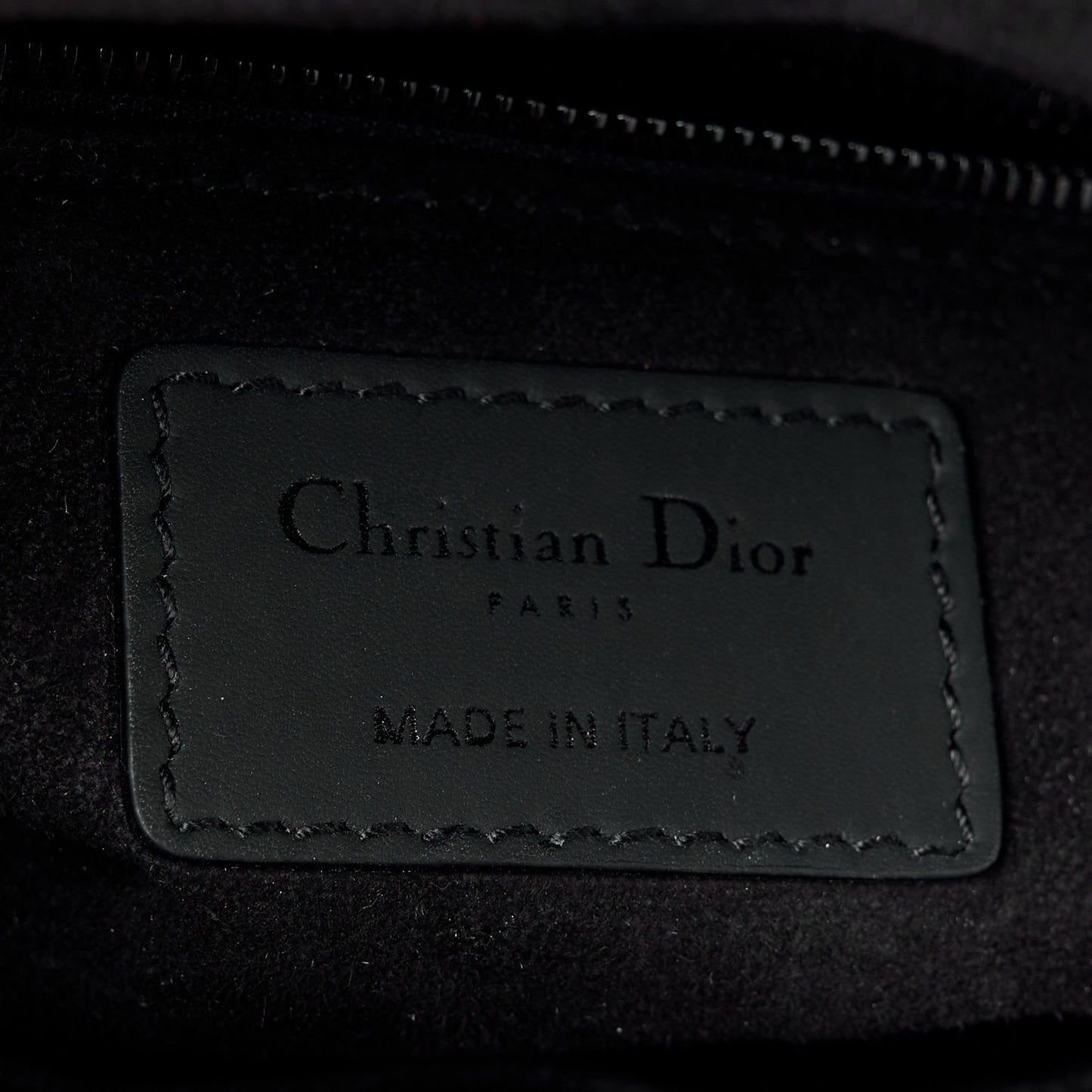 Ultra Matte Calfskin Cannage Small My ABCDior Lady Dior Black