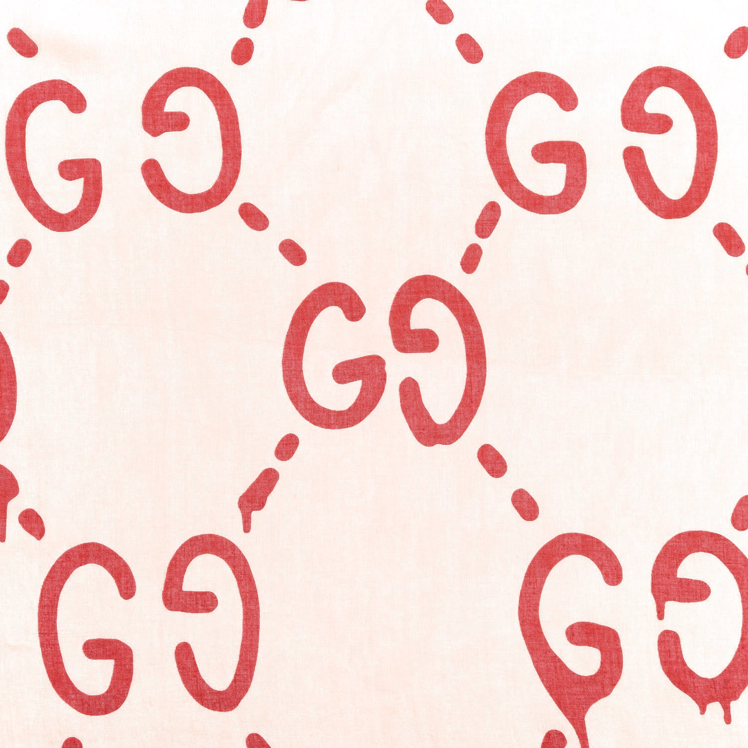 Gucci Modal Silk GG Writers Shawl Roseate Red 3 of 5