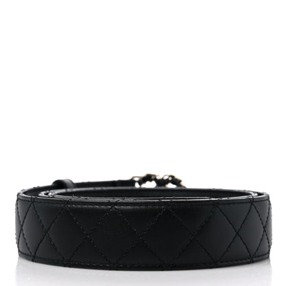 Chanel Calfskin Quilted CC Chain Belt 95 38 Black 2 of 5