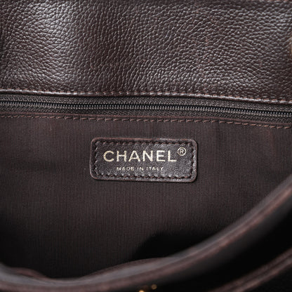 Chanel Calfskin Cerf Executive Shopper Tote Brown 8 of 12