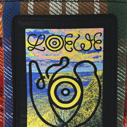 Loewe Neoprene Wool Tartan Eye/LOEWE/Nature Chalk Drawstring Bag Multicolor 8 of 10