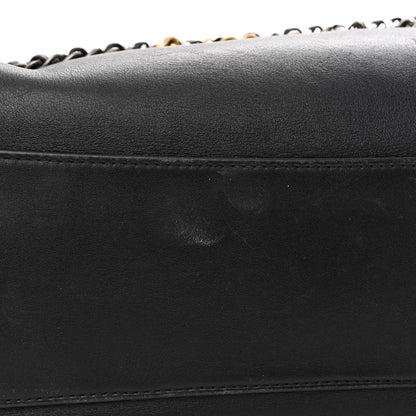 Chanel Calfskin Chain 20s Signature Hobo Black 11 of 12