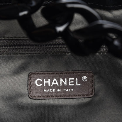 Chanel Calfskin Modern Chain Rhodoid Hobo Black 6 of 7