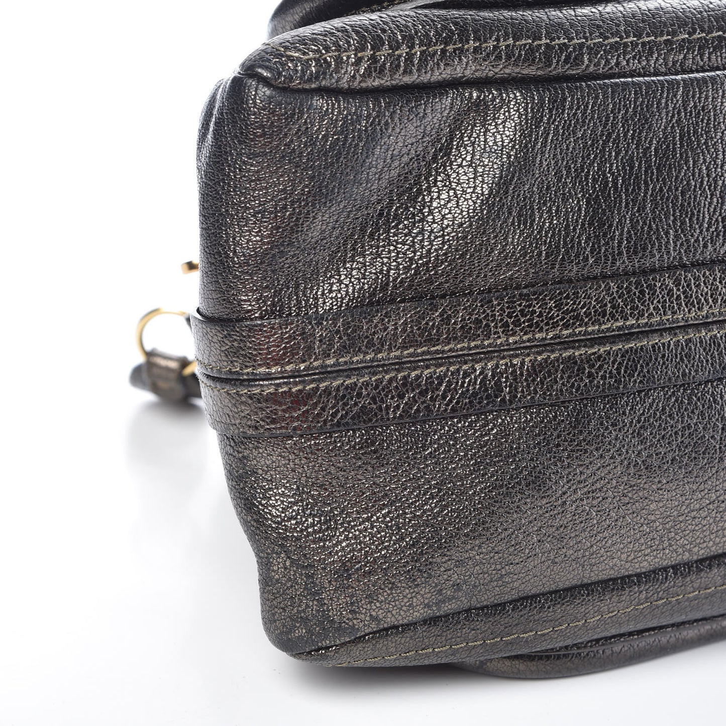 Metallic Calfskin Medium Paraty Bronze