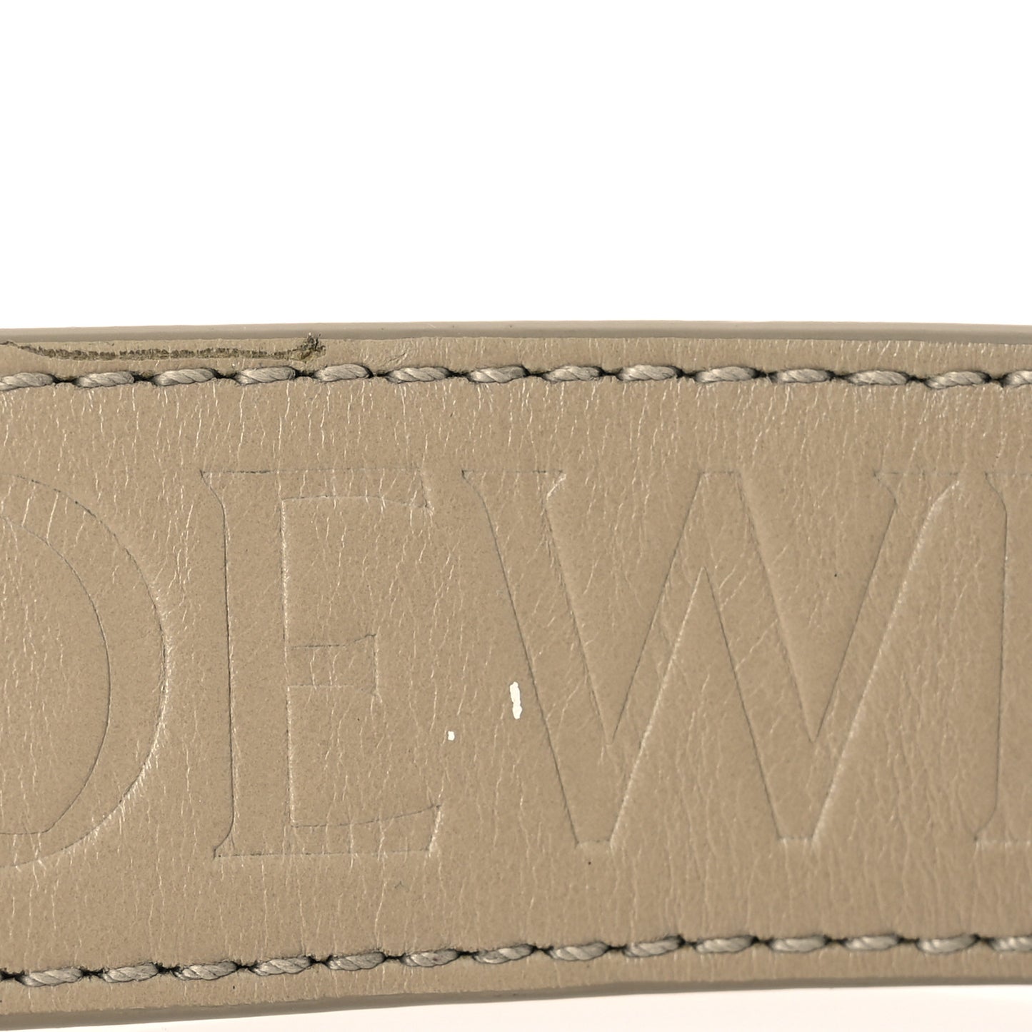 Satin Calfskin Embossed Anagram Strap Clay Green