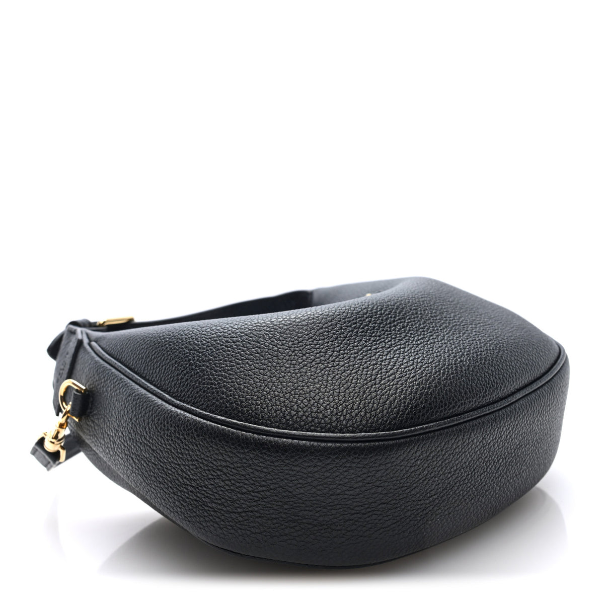 Supple Grained Calfskin Teen Lulu Shoulder Bag Black