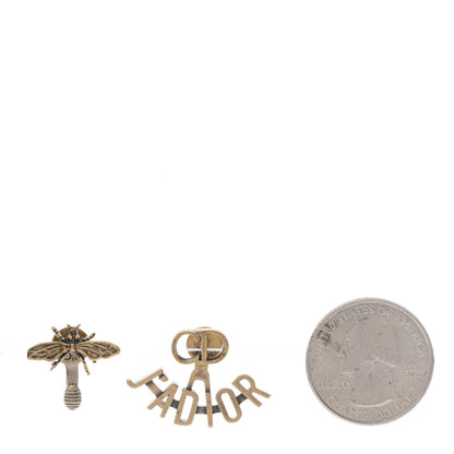 Christian Dior Metal J'Adior Earrings Aged Gold 2 of 4
