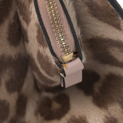 Valentino Garavani Calf Hair Animal Rockstud Satchel Leopard 11 of 14