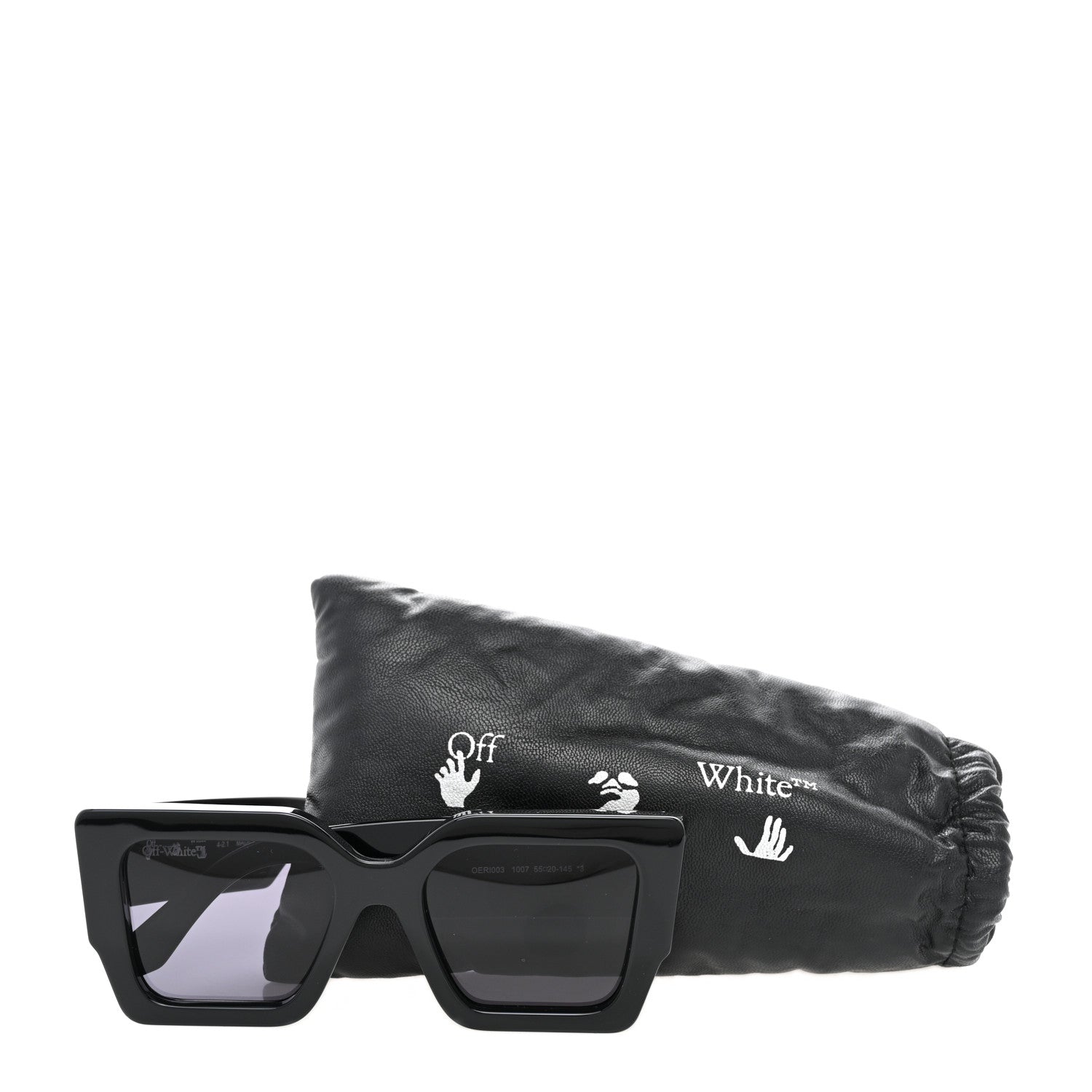 Off-White Acetate Square The Sun Sunglasses Black 8 of 8