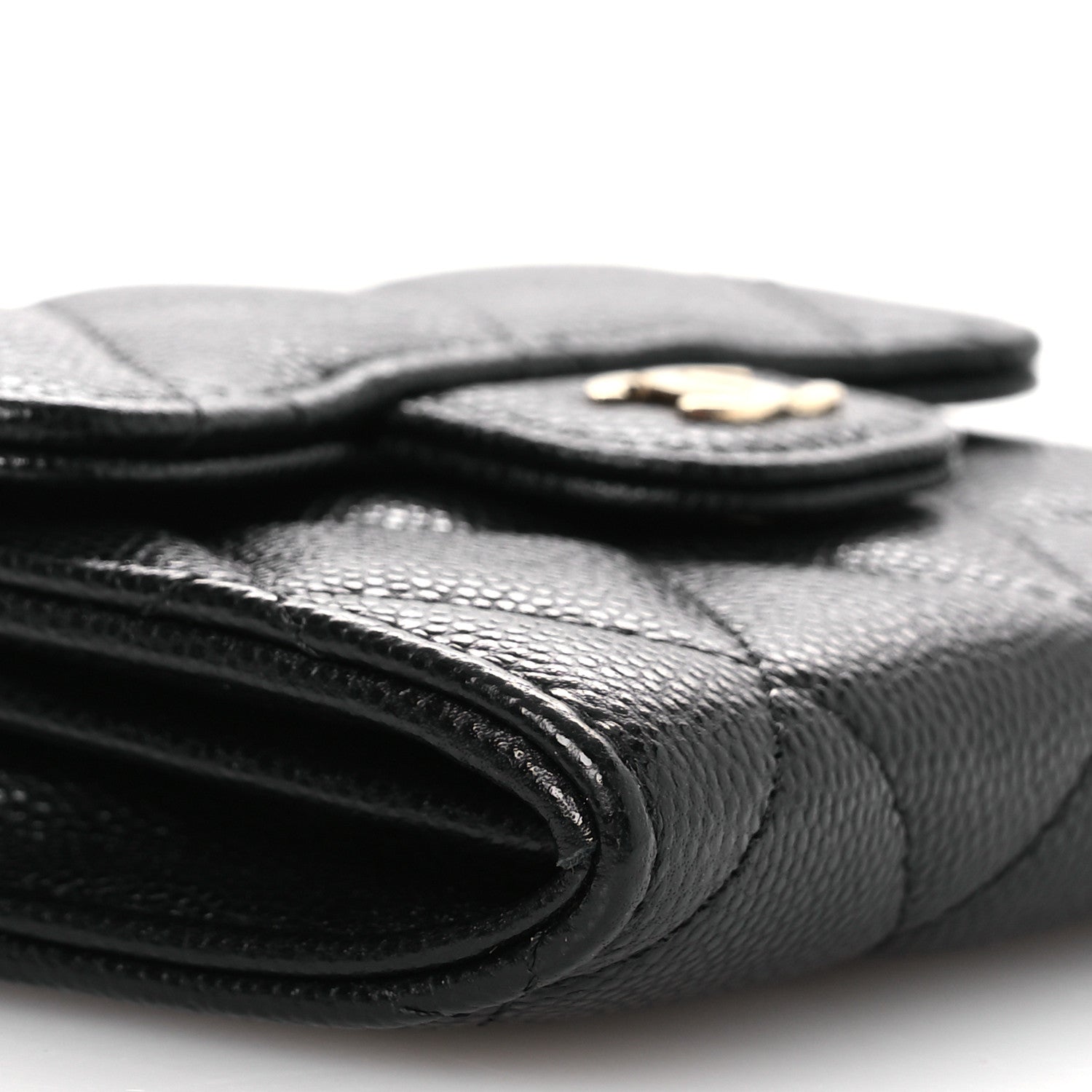 Chanel Caviar Quilted Flap Card Holder On Chain Black 10 of 11