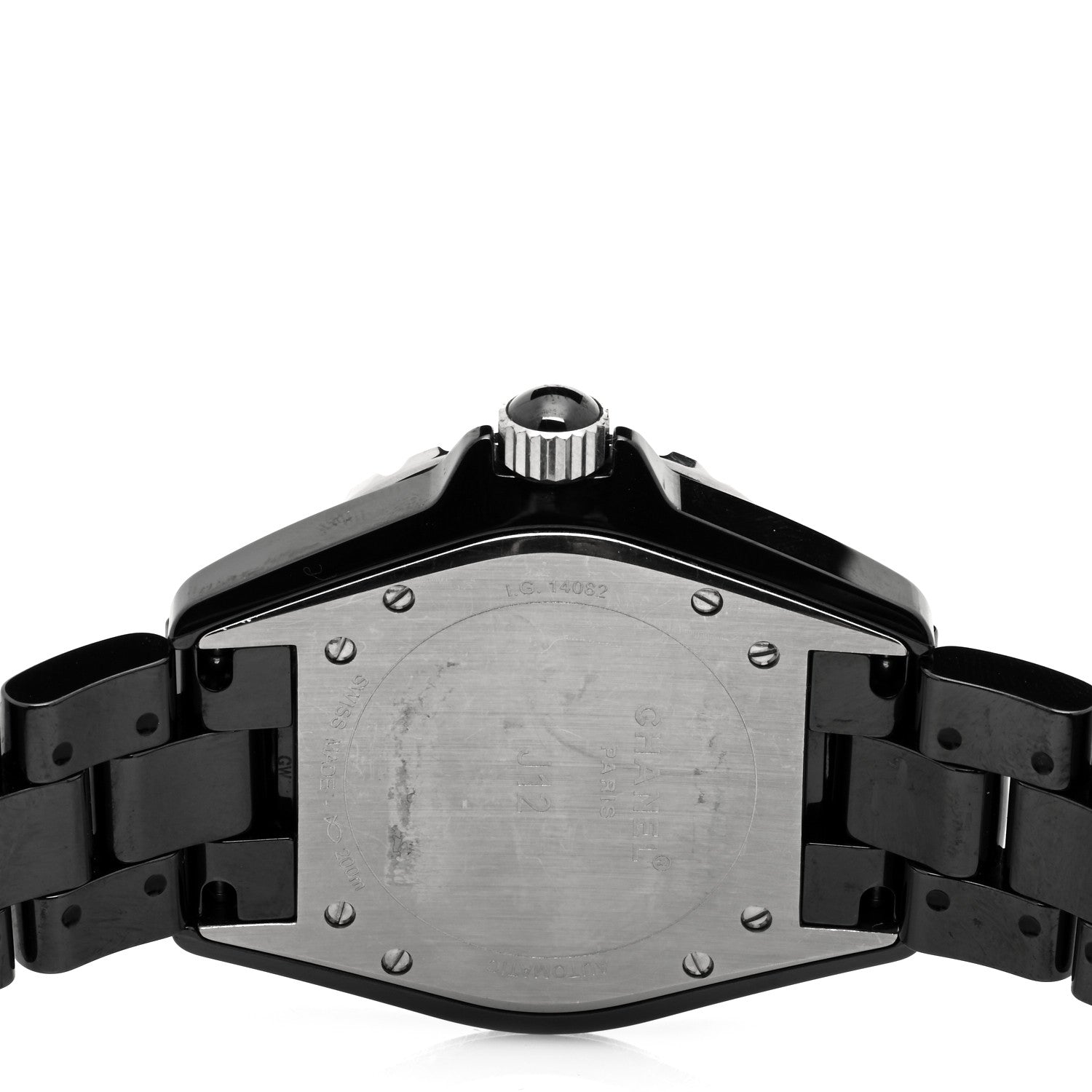 Chanel Stainless Steel Ceramic Ruby 38mm J12 Automatic Watch Black 4 of 5