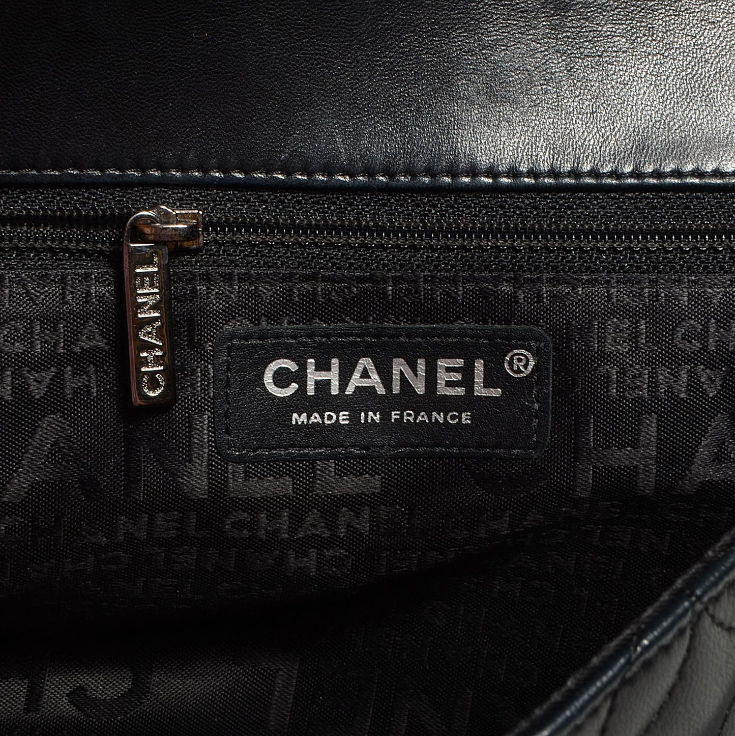 Lambskin Quilted Medium Single Flap Black