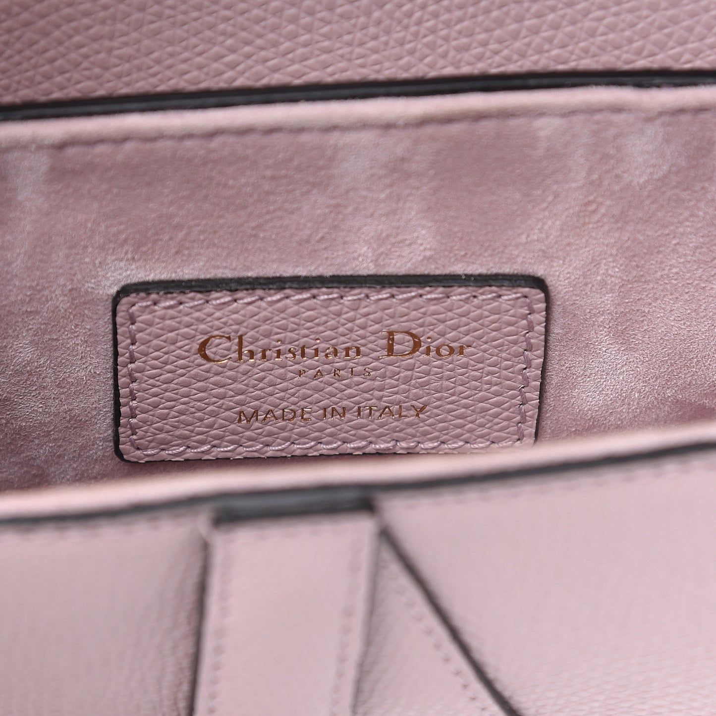Grained Calfskin Mini Saddle Bag Light Purple
