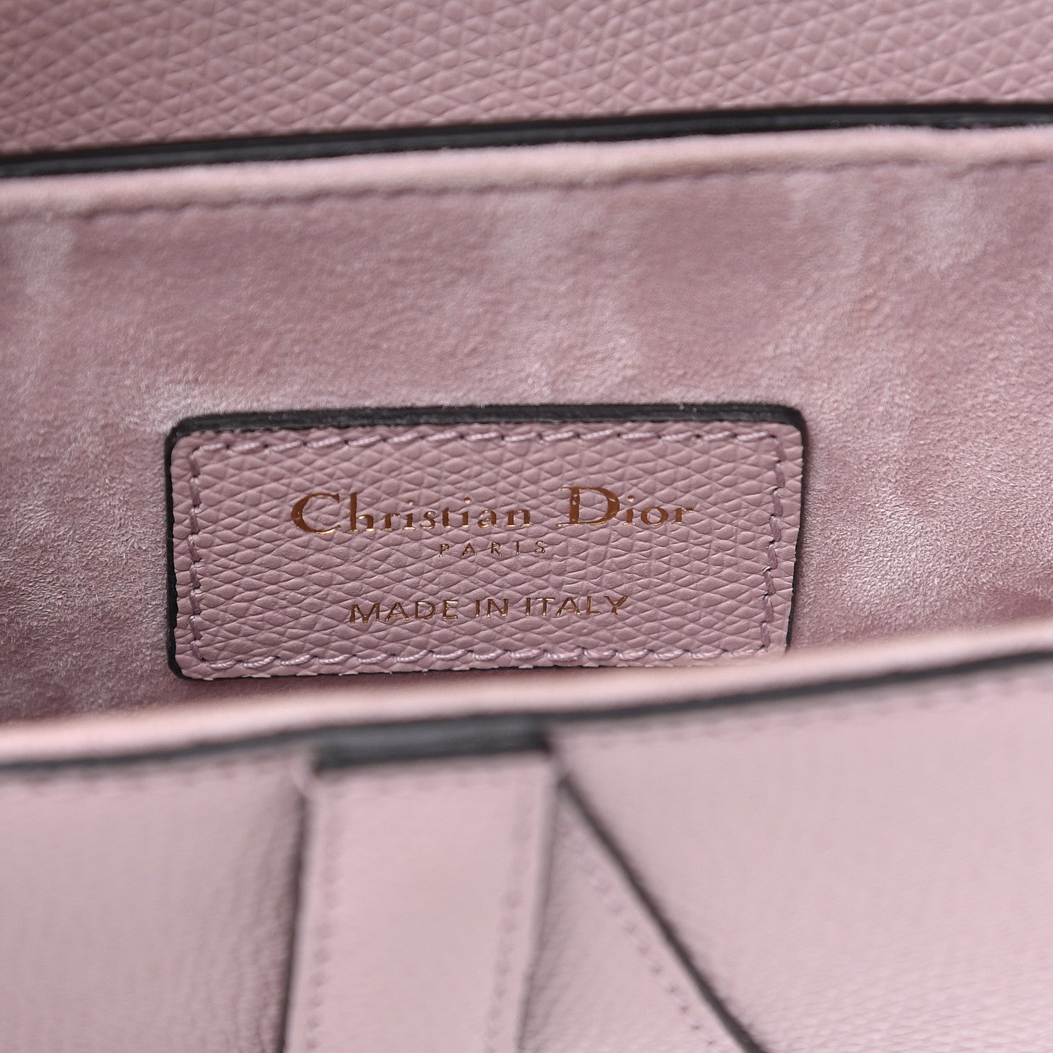 Christian Dior Grained Calfskin Mini Saddle Bag Light Purple 6 of 9