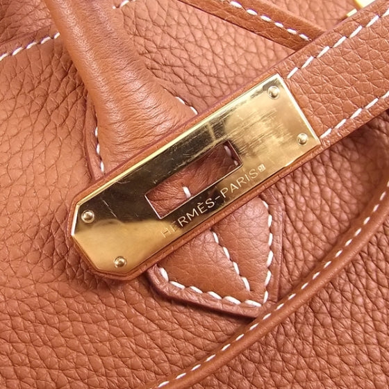 Hermes Taurillon Clemence BIRKIN 40 Gold 13 of 14