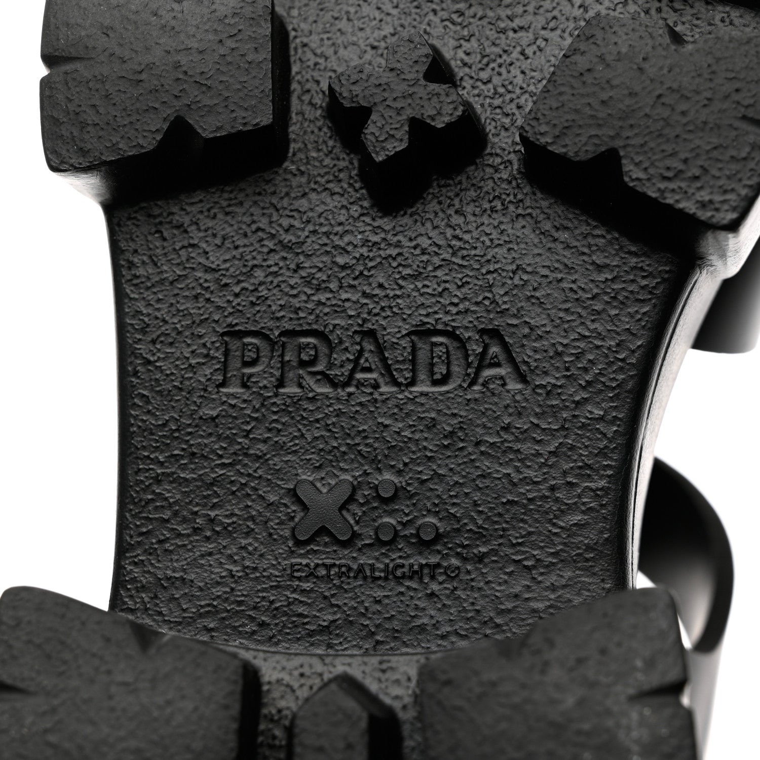 Prada Foam Rubber Triangle Logo Monolith 55mm Cage Sandals 39 Black 6 of 9