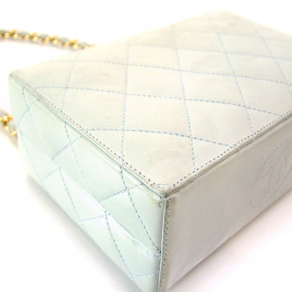 Chanel Lambskin Quilted Box Handbag Sky Blue 7 of 12