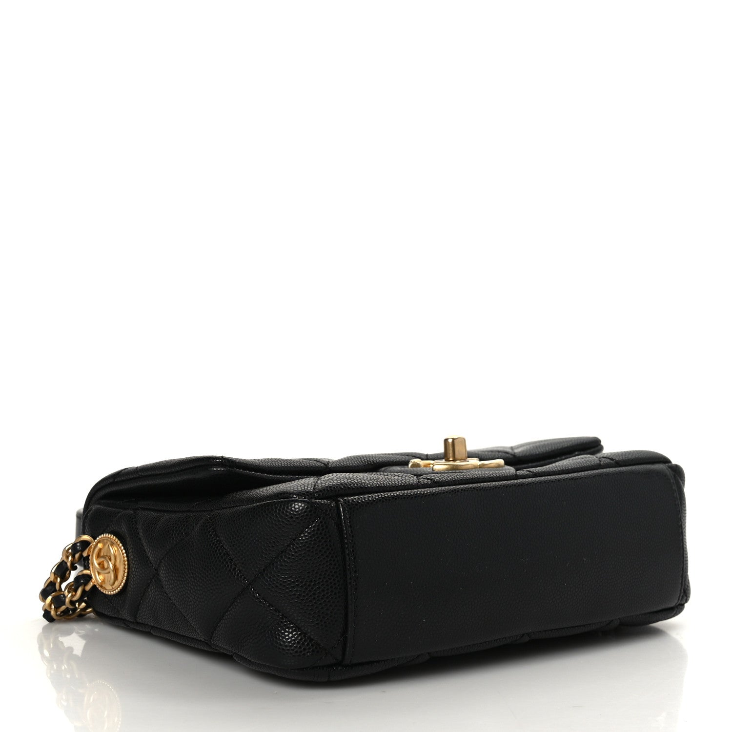 Chanel Caviar Quilted Small Twist Your Buttons Flap Black 4 of 9