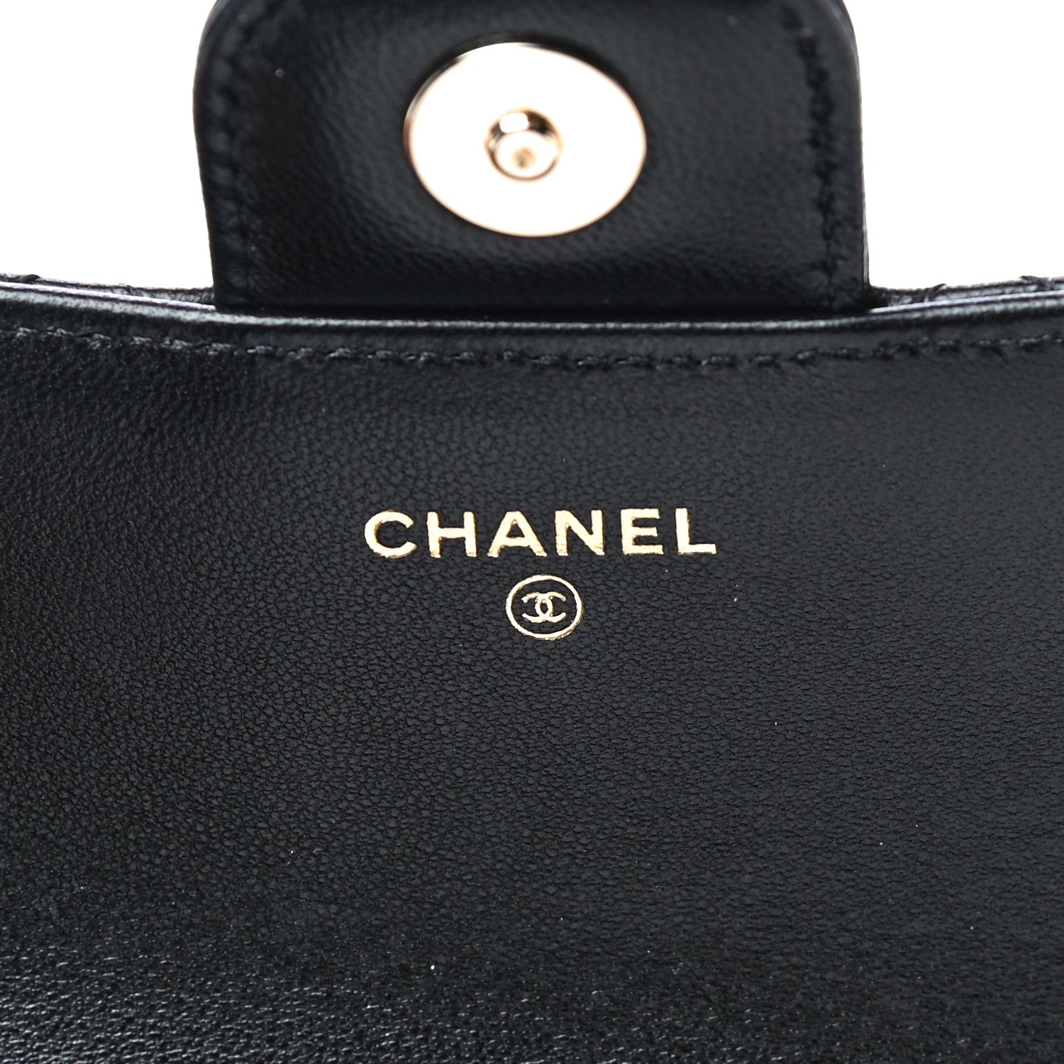 Chanel Lambskin Quilted Glasses Case With Chain Black 5 of 11