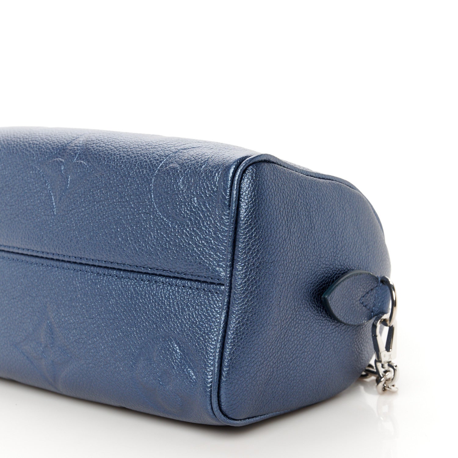 Louis Vuitton Metallic Empreinte Monogram Giant Speedy Bandouliere 20 Navy Nacre 12 of 12
