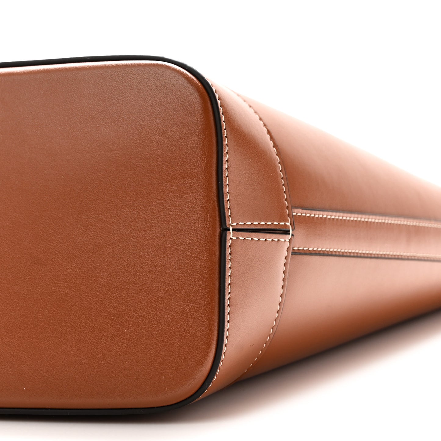 Smooth Calfskin Small Cuir Triomphe Bucket Bag Tan