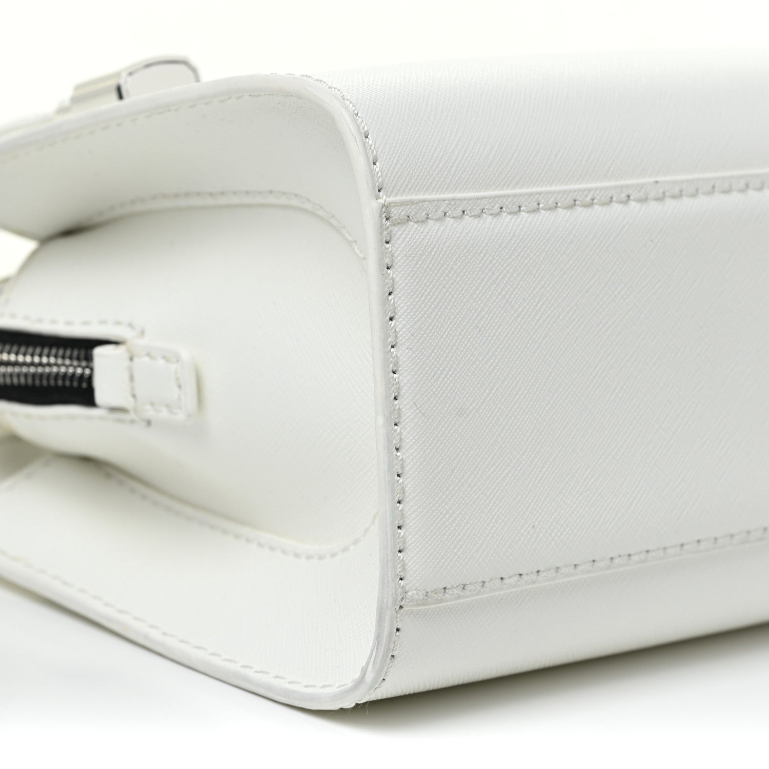 Marc Jacobs Saffiano Little Big Shot Tote White 9 of 10