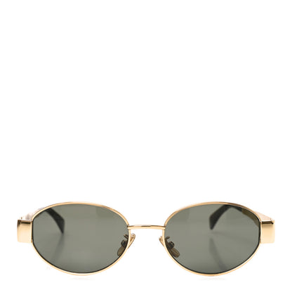 Celine Metal Triomphe 01 Sunglasses CL40235U Gold Green 2 of 6