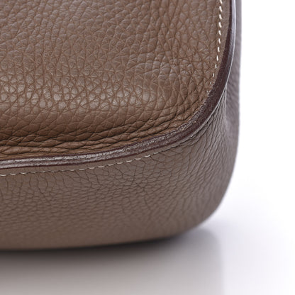 Hermes Taurillon Clemence Jypsiere 34 Etoupe 13 of 19