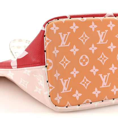 Louis Vuitton Monogram Giant Neverfull MM Rouge 10 of 11