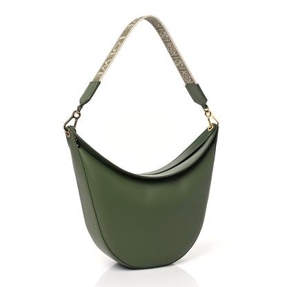 Loewe Satin Calfskin Jacquard Luna Bag Avocado Green 3 of 8