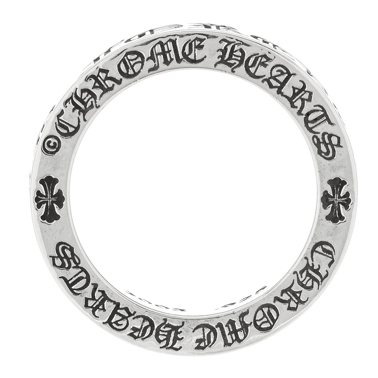 Chrome Hearts Sterling Silver Forever Spacer Ring 56 7.5 5 of 5