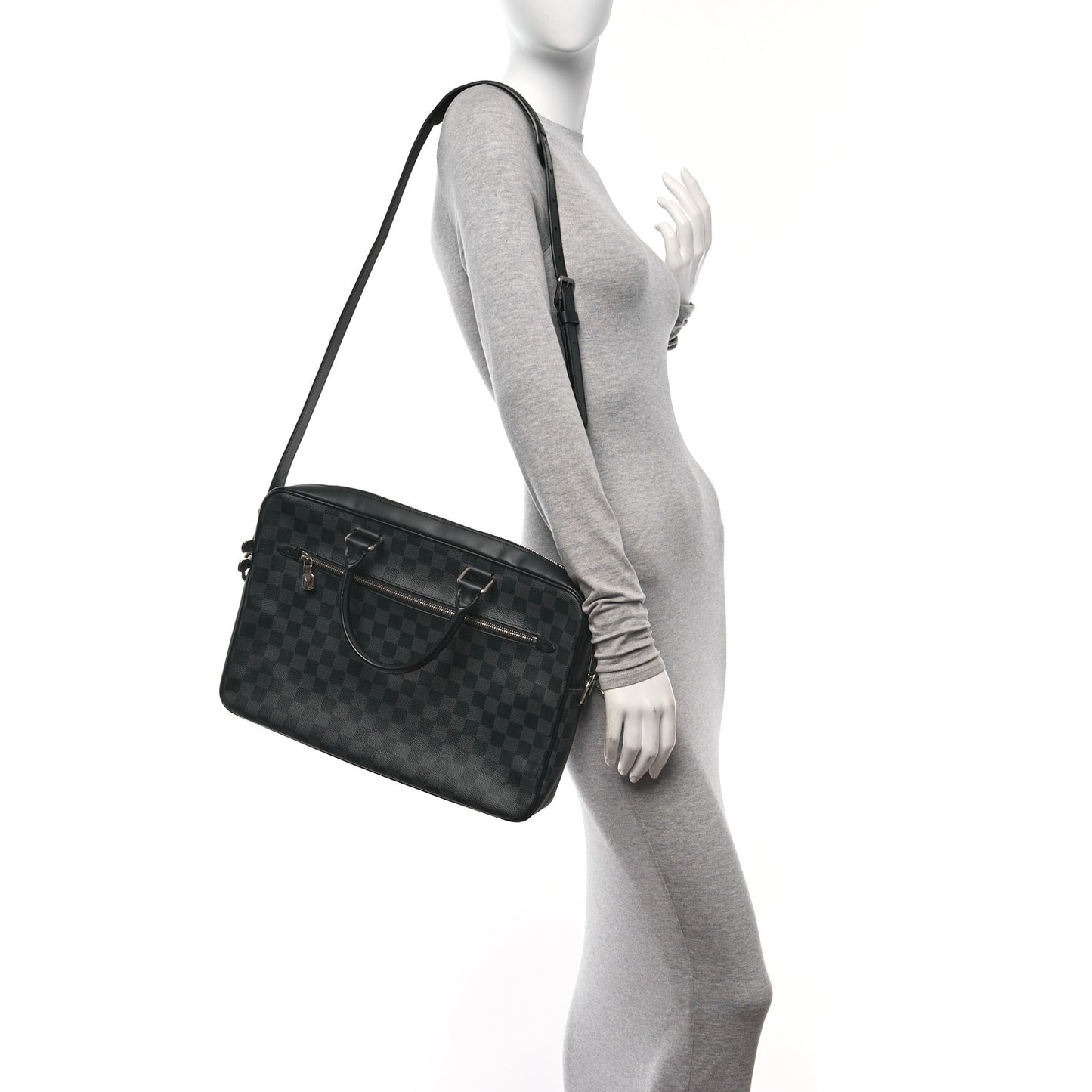 Damier Graphite Porte-Documents Business MM