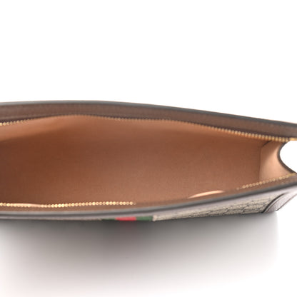Gucci GG Supreme Monogram Web Ophidia Pouch Brown 5 of 7