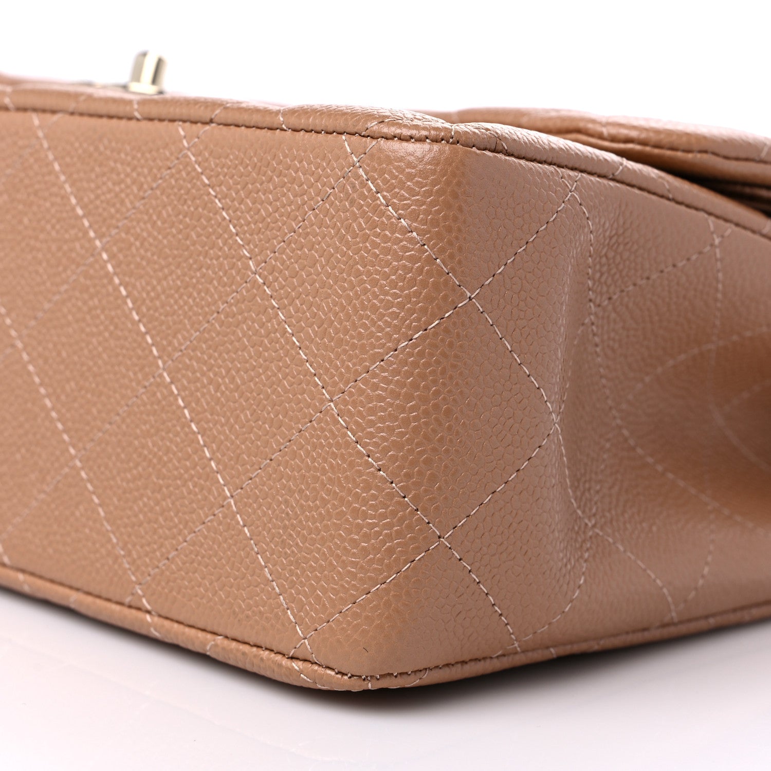 Chanel Caviar Quilted Jumbo Double Flap Beige 8 of 8