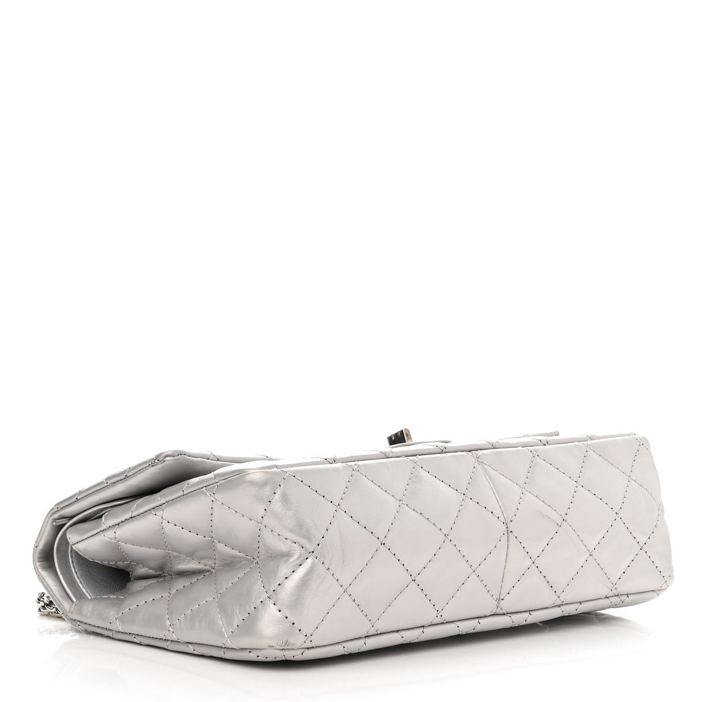 Metallic Lambskin Quilted 2.55 Reissue 226 Flap Silver