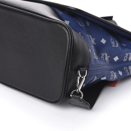 MCM Visetos Large Messenger Bag Estate Blue 9 of 9